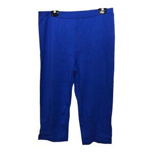 Lynn Ritchie Royal Blue  Elastic‎ Waist Capri Pants